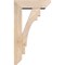 Ekena Millwork Merced Slat Smooth Bracket w/ Offset Brace, Douglas Fir, 5 1/2"W x 16"D x 28"H BKT0604X16X28MRC06SDF - alternate 3